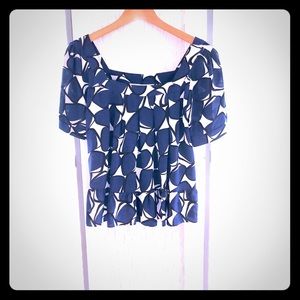 Dianne von Furstenberg Vintage Print Blouse